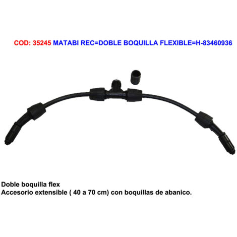 Matabi doble boquilla flexible