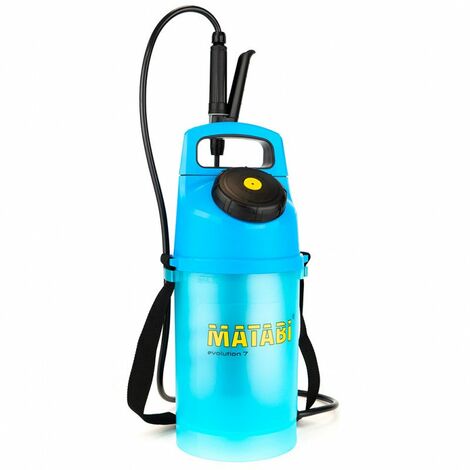 Matabi – Pulvérisateur à pression préalable 5L – Longueur tuyau 1,3m en PVC – Buse conique réglable – Indicateur de niveau translucide