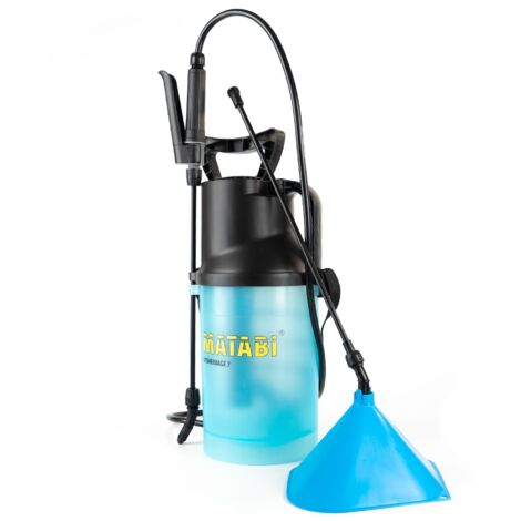 Matabi – Pulvérisateur désherbage 7 – Capacité 7 L – Débit 1,5 L/min à 1,5 bar – Buse conique réglable pour application précise