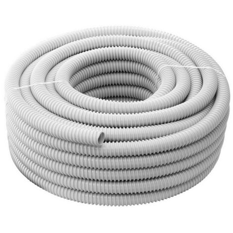 MATASSA 30 METRI GUAINA SPIRALATA Ø25MM FLESSIBILE COLORE GRIGIO RAL 7035