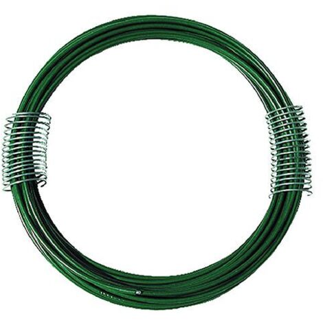matassina bobina 100 mt filo ferro acciaio zincato plastificato   2,0 mm verde