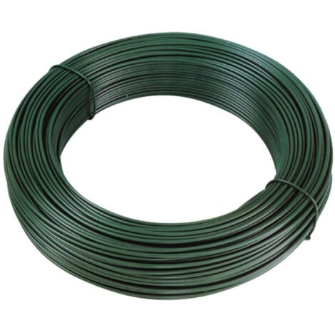 Matassina filo di ferro plastificato verde per legature vigneti e recinzione metallica -N.16 - Ø 2.7 mm 100 mt