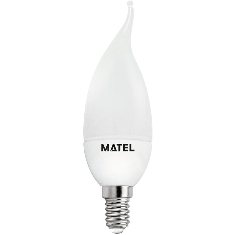 Matel - e14 Lampadina led a fiamma calda da 5 w (3...