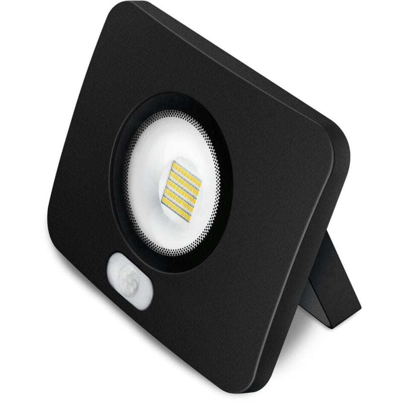 Matel - Projecteur led noir IP65 capteur 50W froid