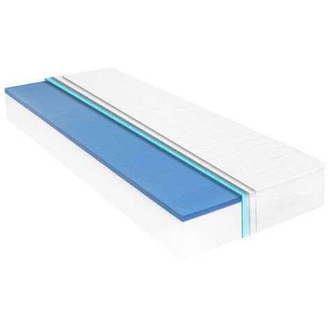 Matelas Mousse à Mémoire de Forme Visco H2 H3 Chambre Multi-taille vidaXL
