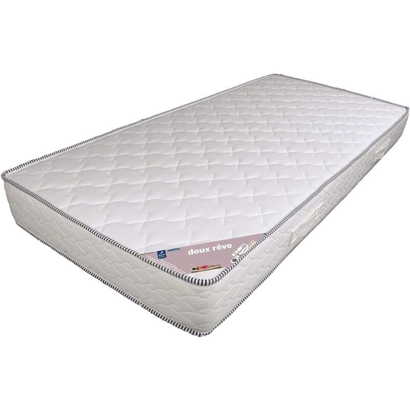 Nuits D'or - Matelas 160x200 Hauteur 18 Cm Soutien Trés Ferme Mousse Haute Résilence hr 30 Kg/m3 - + Protège Matelas offert rve 160 200