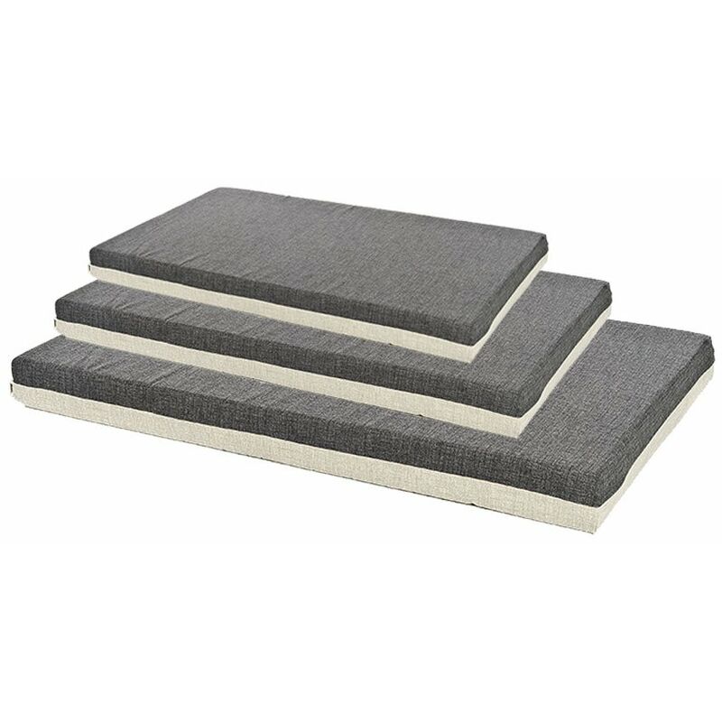 Matelas 115 cm x 75 cm: Matelas en nylon avec housse amovible modèle Cool Grey