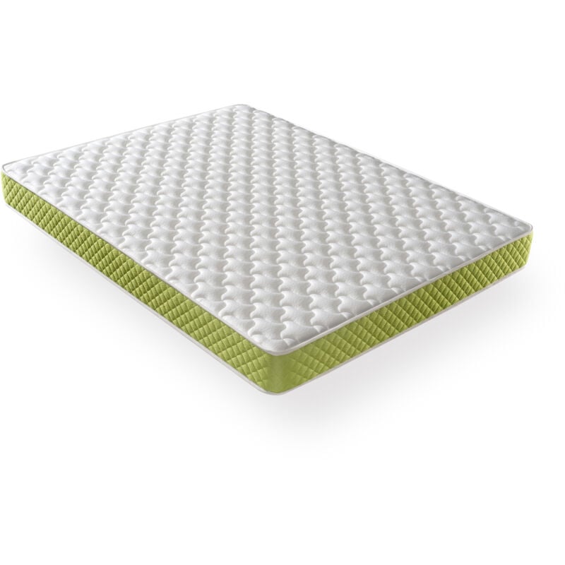 Dagostino Home - Matelas Mousse 140x190 - Ferme - Réversible - Côté Été/hiver - H15 Cm