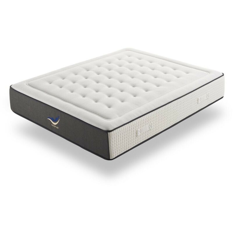 Simpur - Matelas 135x200 mousse a mémoire de forme Exclusive sport relax épaisseur +/- 30 cm avec visco hr haute densité soutien semi-ferme