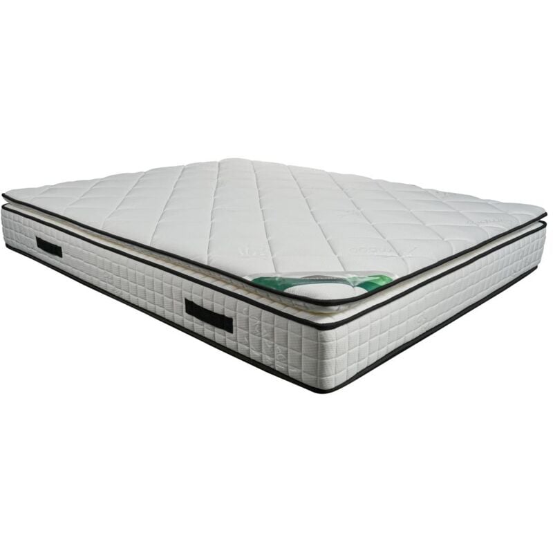 Matelas 140 x 190 cm mousse et coutil bambou ép.23cm - adana de naturea