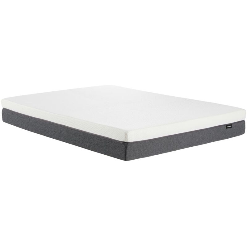 Vente-unique - Matelas 140 x 190 cm mousse hd 7 zones et accueil mémoire de forme déhoussable ép.20cm - kelih de ysmée