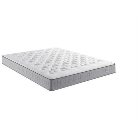 Matelas 140 x 190 SIMMONS - Hauteur 23 cm - Ressorts ensachés - Suspension Sensoft - No Flip - Fabriqué en France - SW1