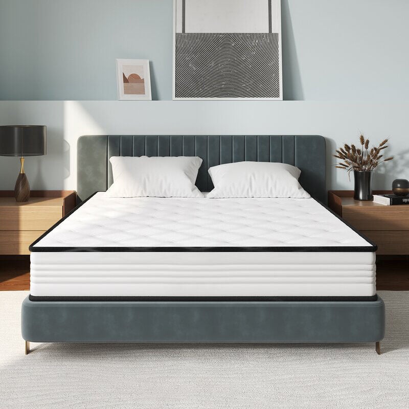 Matelas 140x190 20cm - Matelas en Mousse de lit d'adulte - Style minimaliste moderne