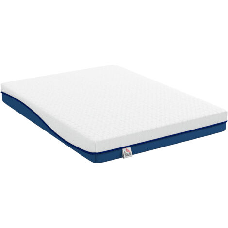 Matelas 140x190 cm, 2 personnes, mousse mémoire forme thé vert, housse amovible lavable, fermeté moyenne