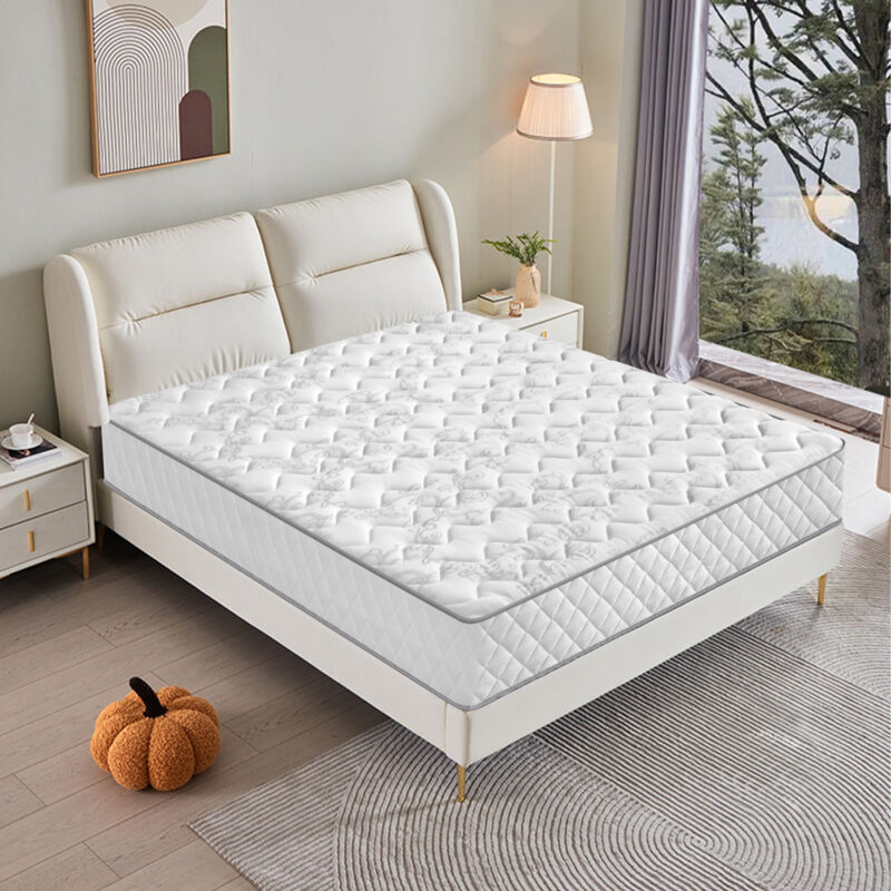 Matelas 140x190 cm - Epaisseur 21 cm YIDATONG - Ressorts ensachés - 7 zones - White