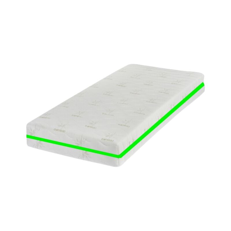 Matelas 140x190 ressort ensachés Moëlleux - dehoussable Housse Bambou Lavable - Hauteur 21 cm - Soutien Souple