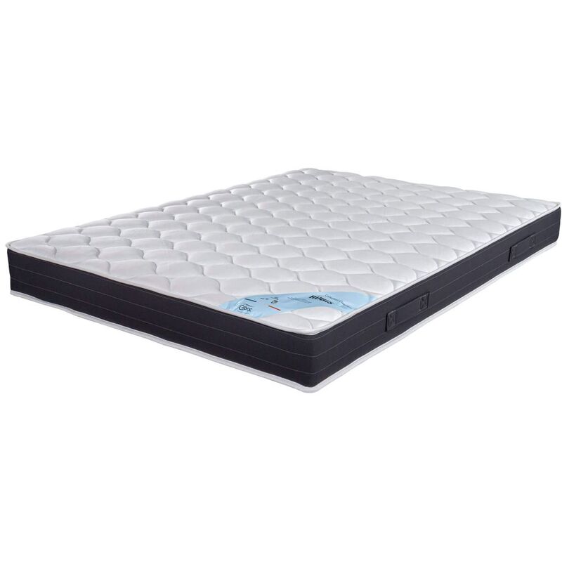 Ebac Literie - Matelas 140x190 Rubis ressorts - Blanc