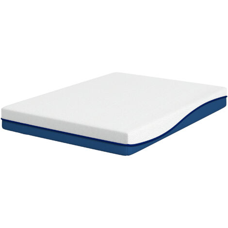 Matelas 140x190cm, matelas 2 personnes, mousse à mémoire de forme au thé vert, housse amovible lavable, fermeté moyenne