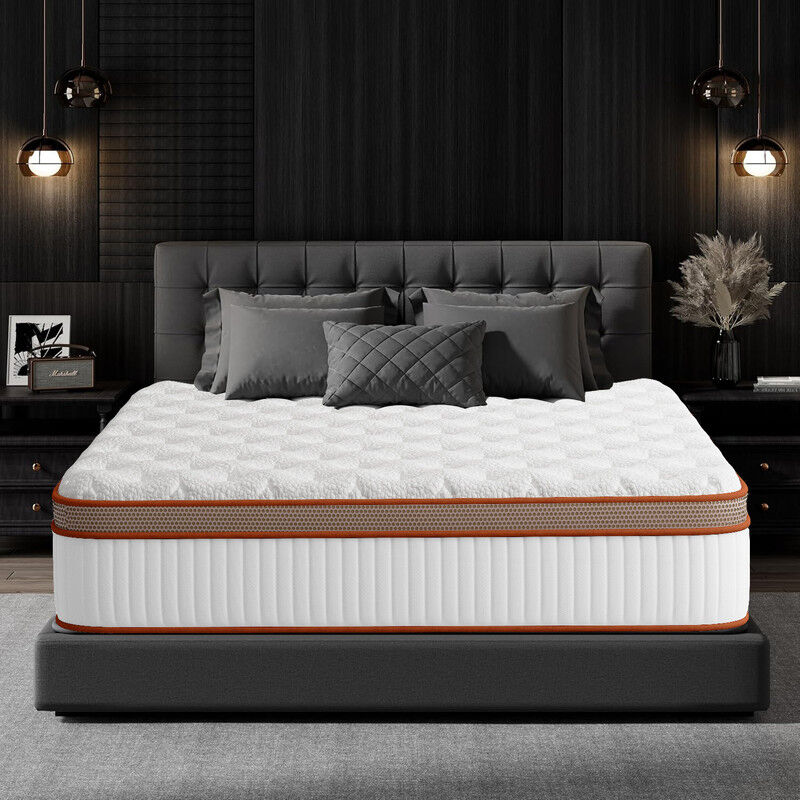 Yidatong - Matelas 140x200 cm épaisseur 25cm Premium - Hybride: Ressorts ensachés Mousse à mémoire de forme Latex, fermeté modérée, 7 Zones,