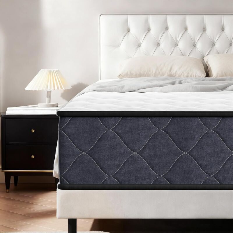 Matelas 90x200 cm DEWINNER, Epaisseur 30 cm, Mousse à Mémoire de Forme Haute Densité, Matelas Personnes, Accueil Moelleux et Soutien Équilibré,