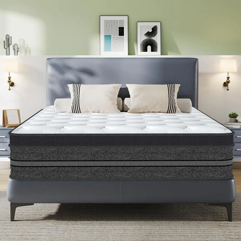 Matelas 140x200 cm - Épaisseur 30 cm - matelas orthopédique 10 zones -certifié Oeko-Tex - mi-ferme - latex extra épais - Durable