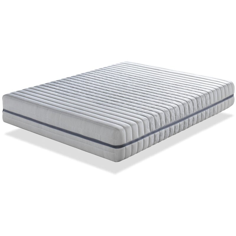 Matelas 80x200 pocket spring sensation epaisseur 25 cm ressorts <strong>ensaches</strong> exclusif titane - antiacarien et dehoussable