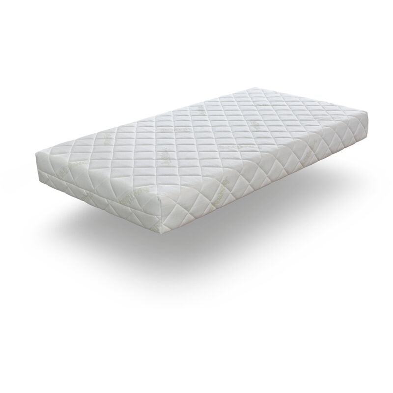 Matelas LIT ENFANTS 80X160 VISCO SOJA Épaisseur 18 CM Déhoussable, Mémoire de forme Tissu Bambou