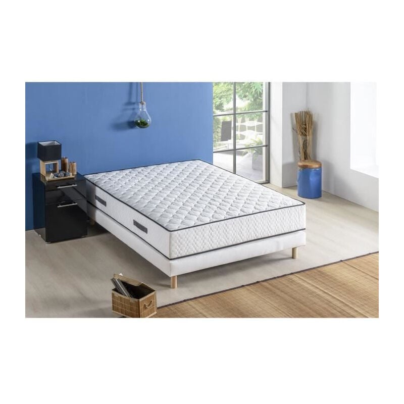 Les Tendances - deko dream Matelas 160 x 200 - 672 Ressorts - 24 cm - 5 zones - Equilibre - detente