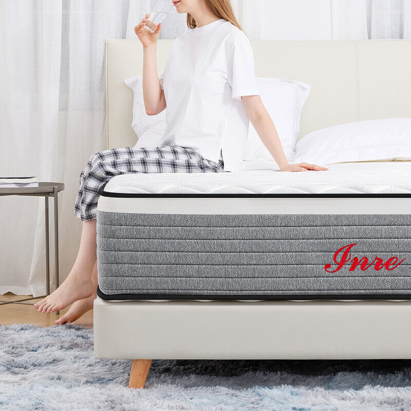 Inre - Matelas 140x190 cm Mousse à Mémoire de Forme