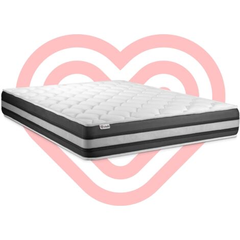 Matelas 160x200 cm Ressorts ensachés et Mémoire de forme - Vitalspring Zen