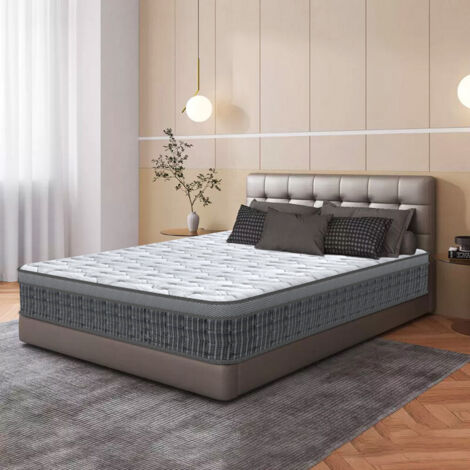 Matelas 160x200 cm,Ep 26 cm Mousse à mémoire de forme et Ressorts ensachés,antibactérien, anti-acarien