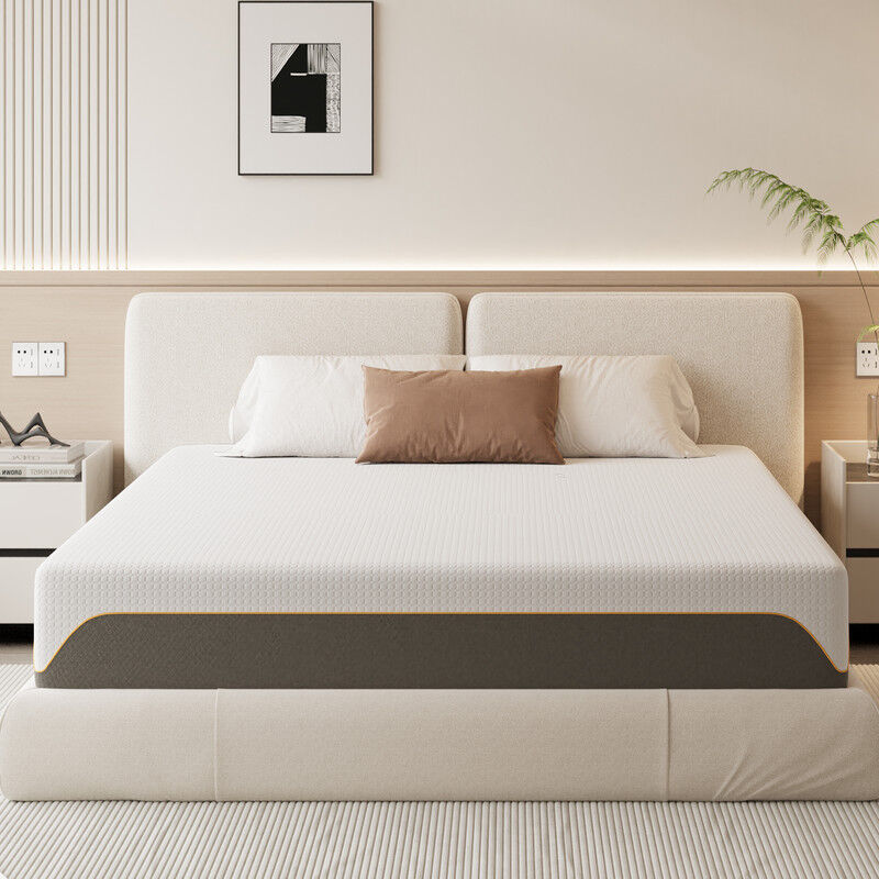 Wowttrelax - Matelas 140x200cm, Épaisseur 20cm, Matelas à Mémoire de Forme, 9 Zones de Confort, Antibactérien et Hypoallergénique Soulage Le Dos,