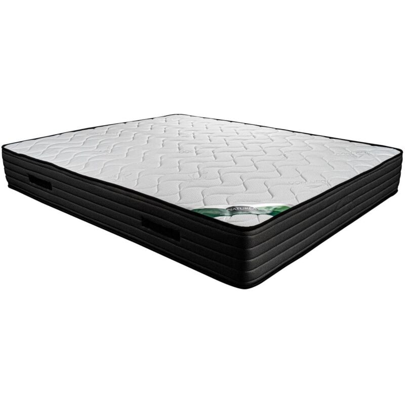 Vente-unique - Matelas 180 x 200 cm mousse et coutil bambou ép.25cm - berendi de naturea