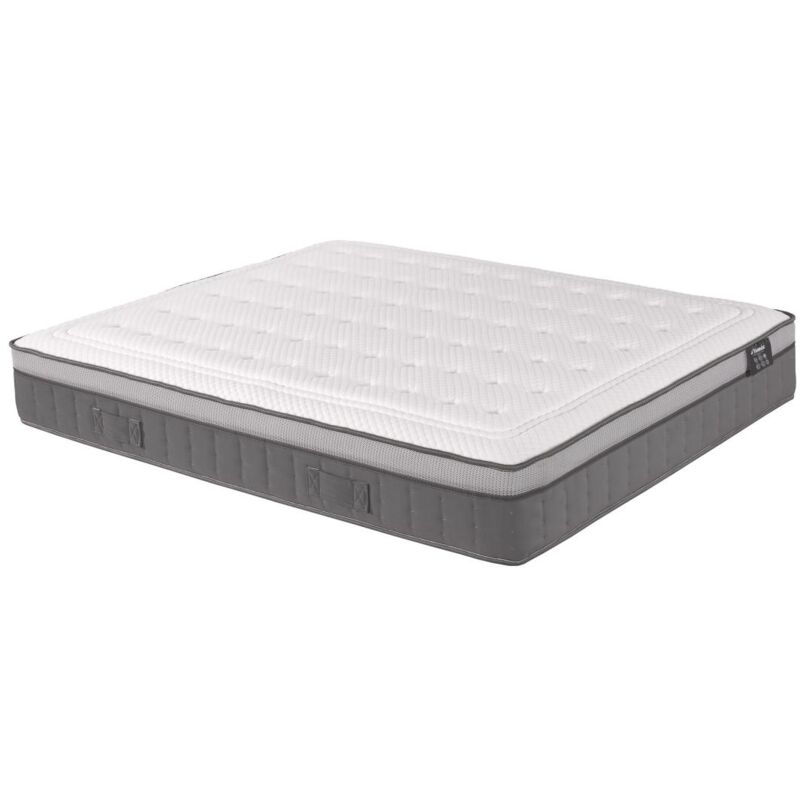 Vente-unique - Matelas 180 x 200 cm hybride ressorts ensachés 7 zones et mémoire de forme ép.30cm - asgard de ysmée