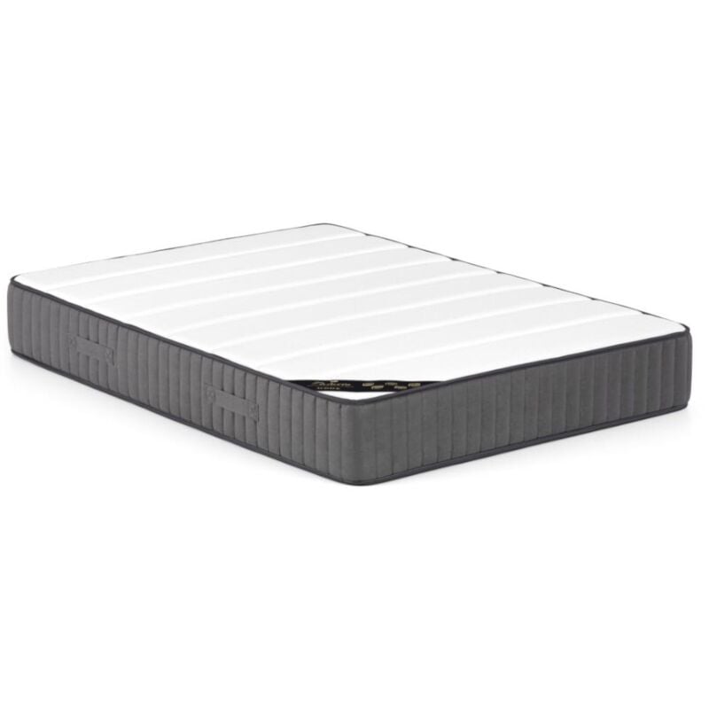 Vente-unique - Matelas 180 x 200 cm hybride ressorts ensachés 7 zones et mousse haute résilience ép.26cm - audace de palacio