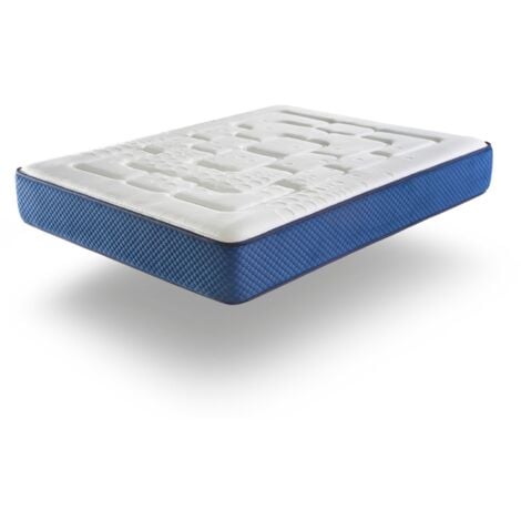 Matelas 180X190 MEMOLATEX Épaisseur 25 CM Mousse HR et Látex,Ferme, 2 Face été/hiver