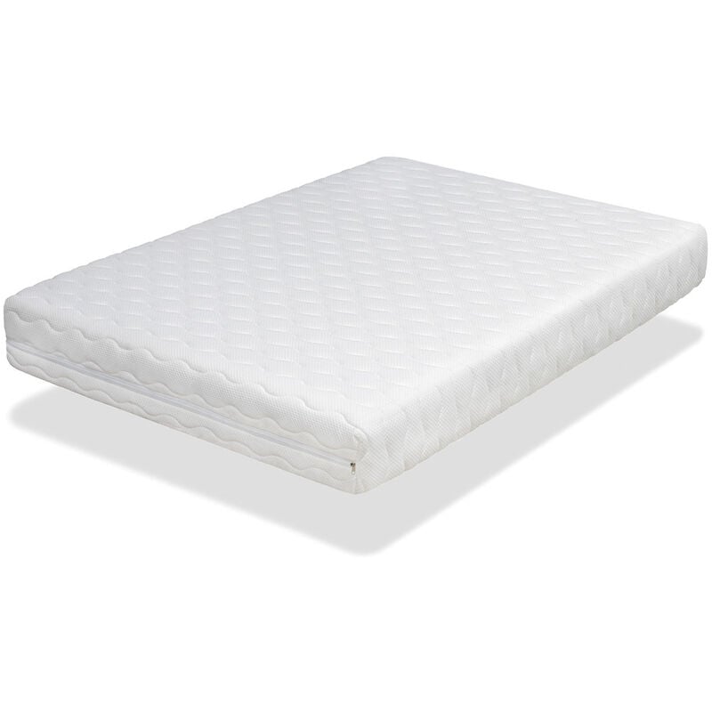 Dormalit - Matelas 105X200 spring ferme Epaisseur 22 cm Dehoussable - Memoire de forme -Mousse de haute densite- Tres ferme