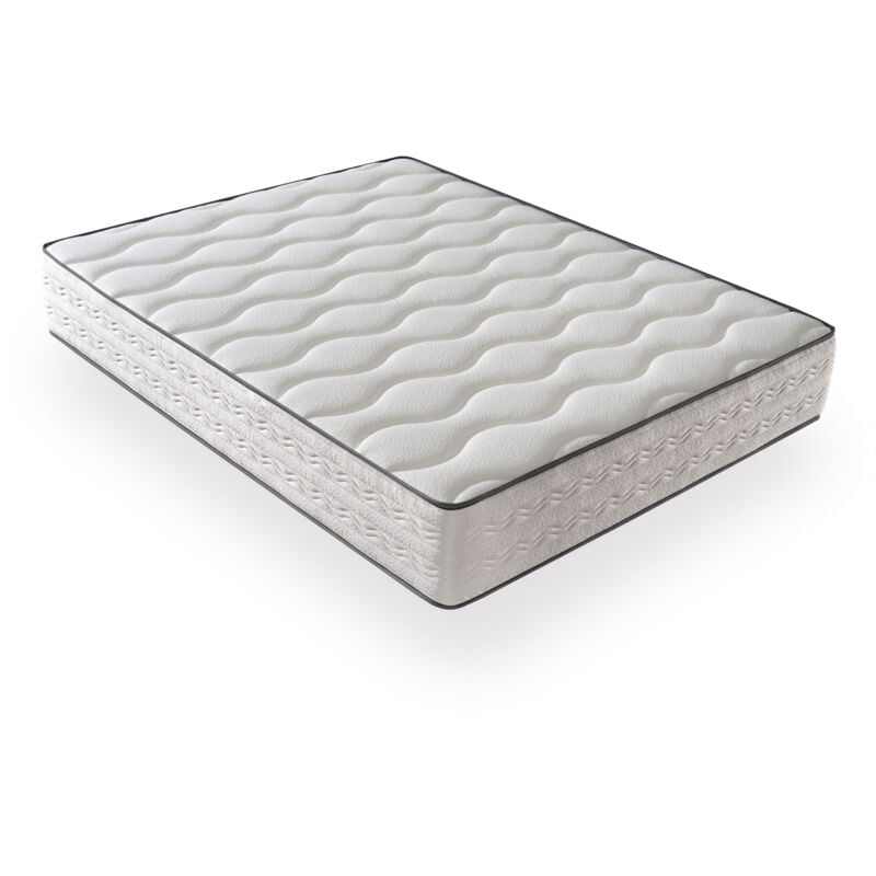 Matelas Mousse 150x190 - Ferme - Réversible - Côté Été/hiver - H25 Cm