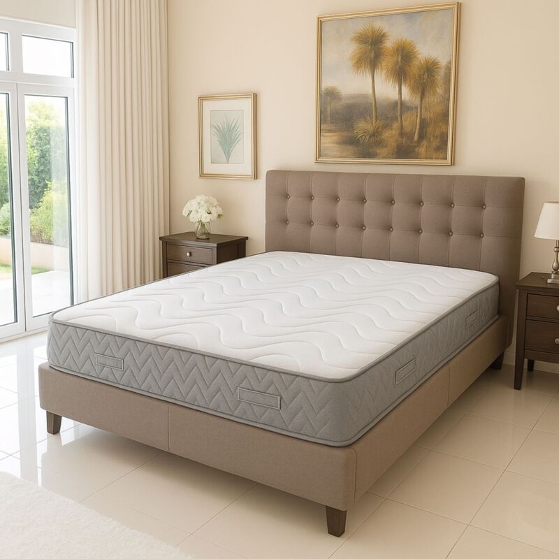 Matelas 140x190 x 24 cm - Très Ferme - Aertech+ 35 Kg/m3 hr Dernière Génération - Très Respirant