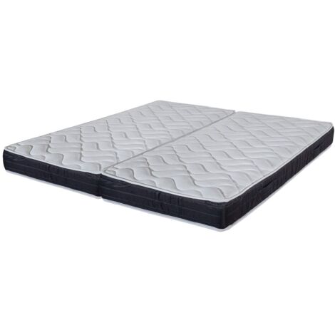 Matelas 2x90x190 Malta - Mousse - Hauteur 20 cm - 3 zones - Soutien très ferme