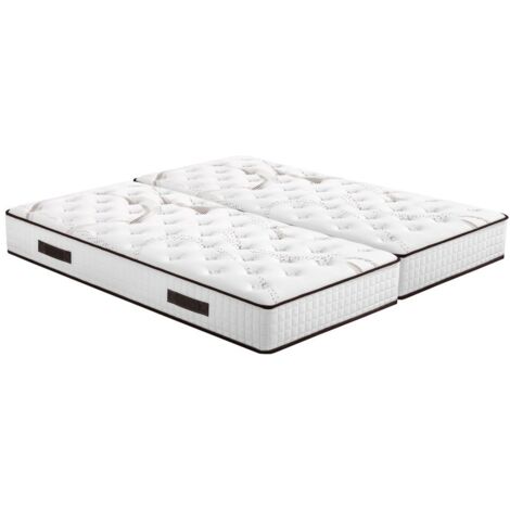 Matelas 2x90x190 Mambo - Mousse - Hauteur 21 cm - Soutien ferme et progressif