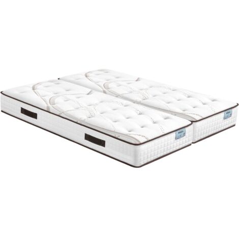 Matelas 2x90x190 Moorea - Mousse - Hauteur 25 cm - Soutien ferme et progressif