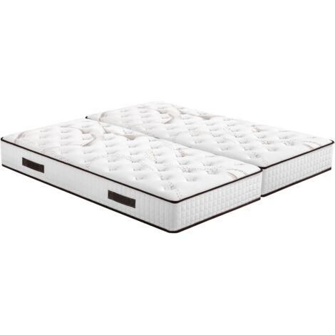 Matelas 2x90x190 Myriade - Mousse - Hauteur 21 cm - 5 zones - Soutien medium