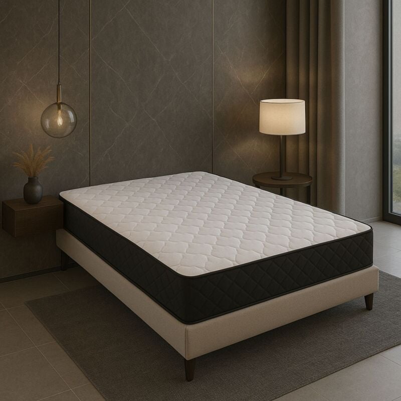 Matelas 160X200 contact Latex 80 Kg/m3 + Aertech 35 Kg/m3 - Hauteur 20 cm - Accueil Moelleux - Soutien Souple + Protège Matelas offert Rve de Nuit