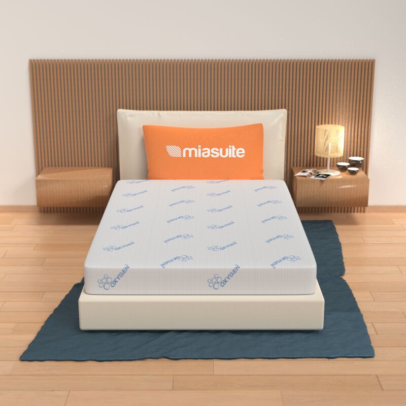Miasuite - Matelas 140x190 Déhoussable, Haut de 22 cm - Indéformable Harlem