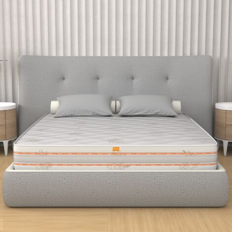Matelas 80x190 en Mousse à memoire de forme, hauteur 25 cm - Revêtement en Aloe Vera  Top H25
