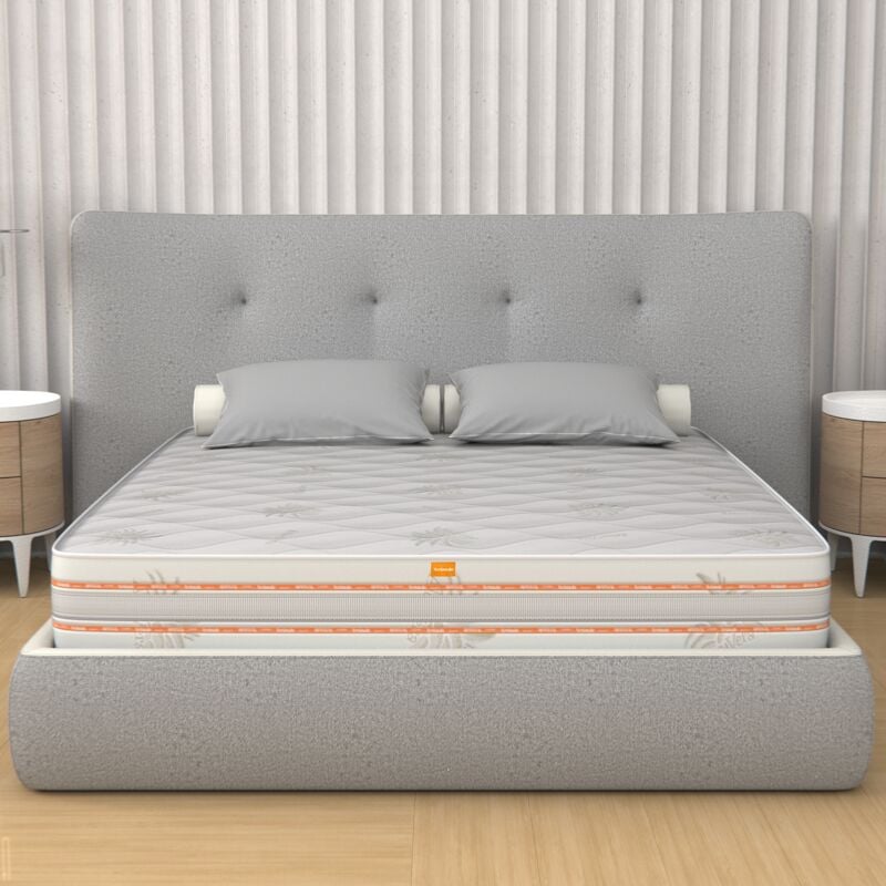 Matelas 140x200 multicouche, Mousse à mémoire de forme, 25 cm - Déhoussable , 100% Aloe Vera Piuma