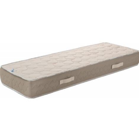 Matelas 80x190 x 23 cm + Oreiller Mémoire + Protège Matelas Offerts Spécifique pour Sommier Articulé avec contact latex densité 80 Kg/m3 - Tissu 100% Coton - Compatible Sommiers Articulés - Soutien Fe