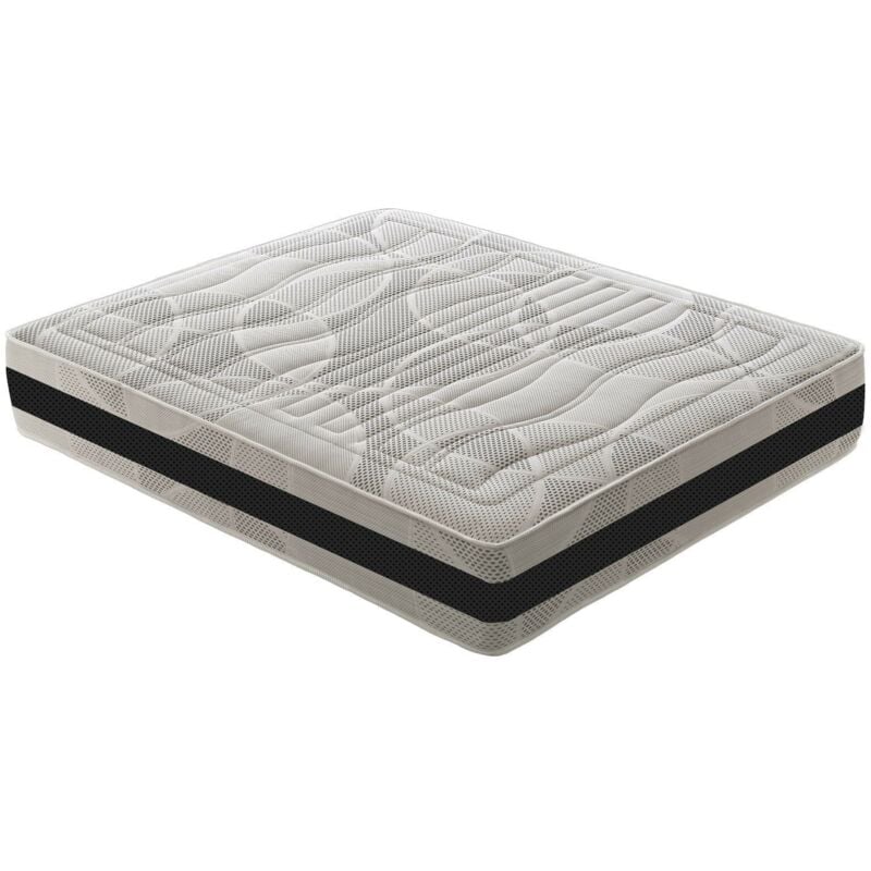 Materassiedoghe - Matelas 160X190 1600 ressorts ensachés – mémoire de forme - housse amovible 7 zones mod Franciacorta