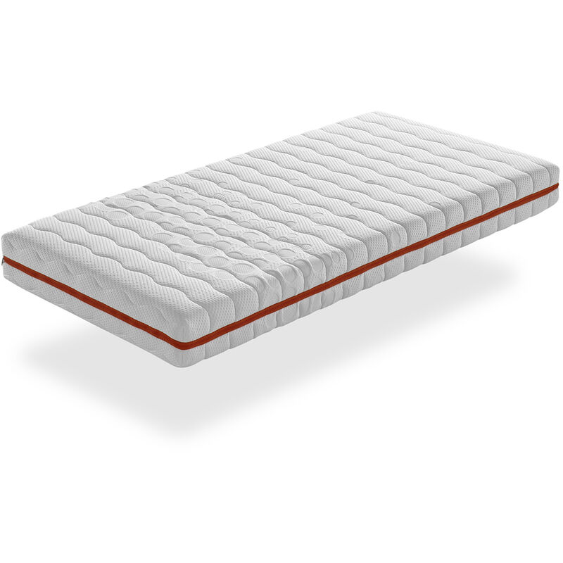 Matelas 80X190 LIT ENFANTS Epaisseur 18 CM NUKA - Mousse, Antiacarien et DEhoussable, idEal pour les lits gigognes et lit cabane